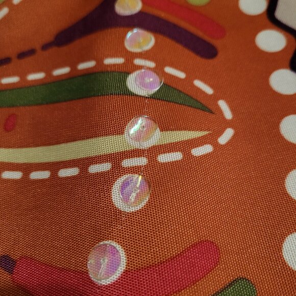 Boho Style Shower Curtain with 12 Matching Hooks - Pre-owned VGC - Picture 2 of 6